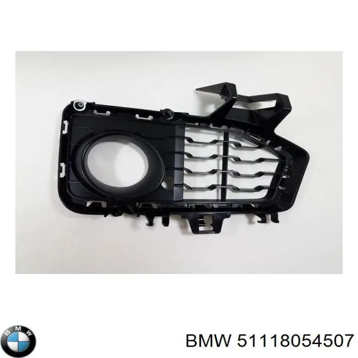 51118054507 BMW Tampão (grelha) das luzes de nevoeiro do pára-choque dianteiro esquerdo