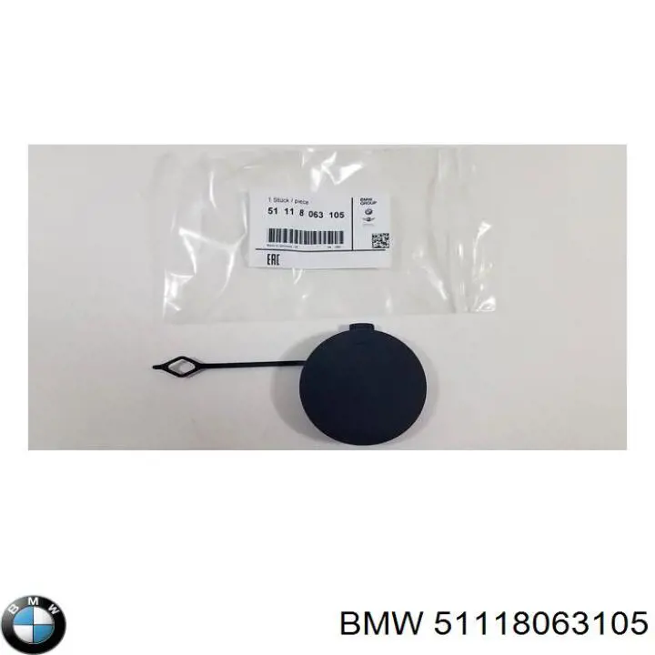 Tampão dianteira do pára-choque do gancho de reboque BMW 51118063105 preço, a partir de 57,66 USD