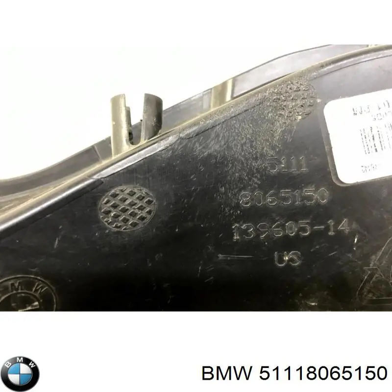 Compre 51118065150 BMW Defletor direito do pára-choque dianteiro