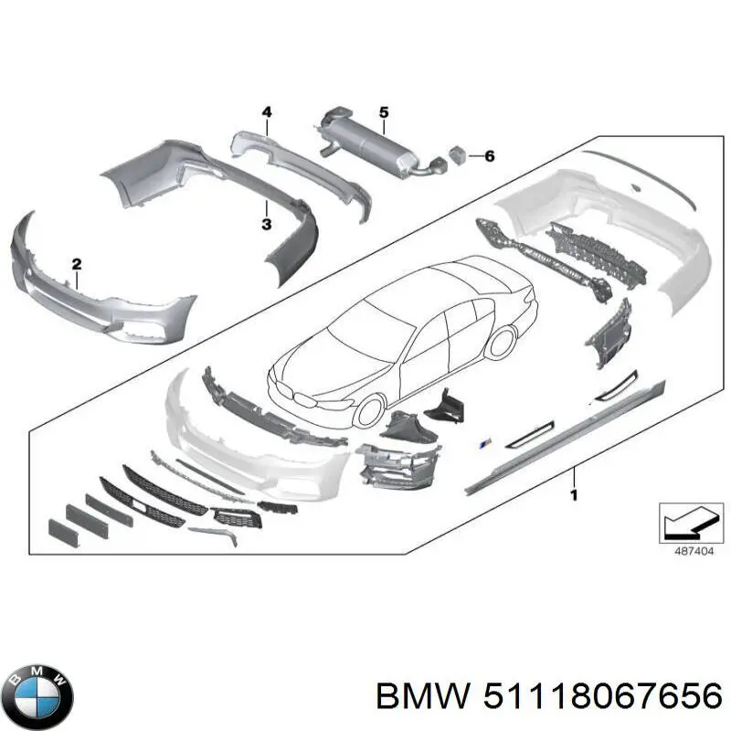 51118067656 BMW Absorvedor (enchido) do pára-choque dianteiro