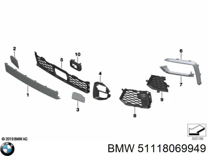 Tampão dianteira do pára-choque do gancho de reboque BMW 51118069949 preço, a partir de 87,70 USD