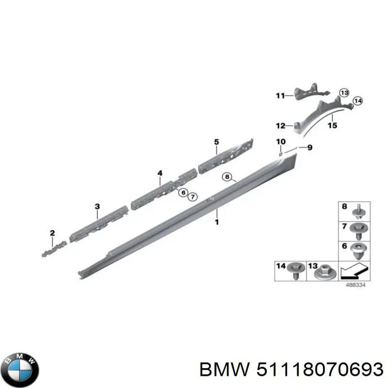 Absorvedor (enchido) do pára-choque dianteiro BMW 51118070693 preço, a partir de 109,14 USD