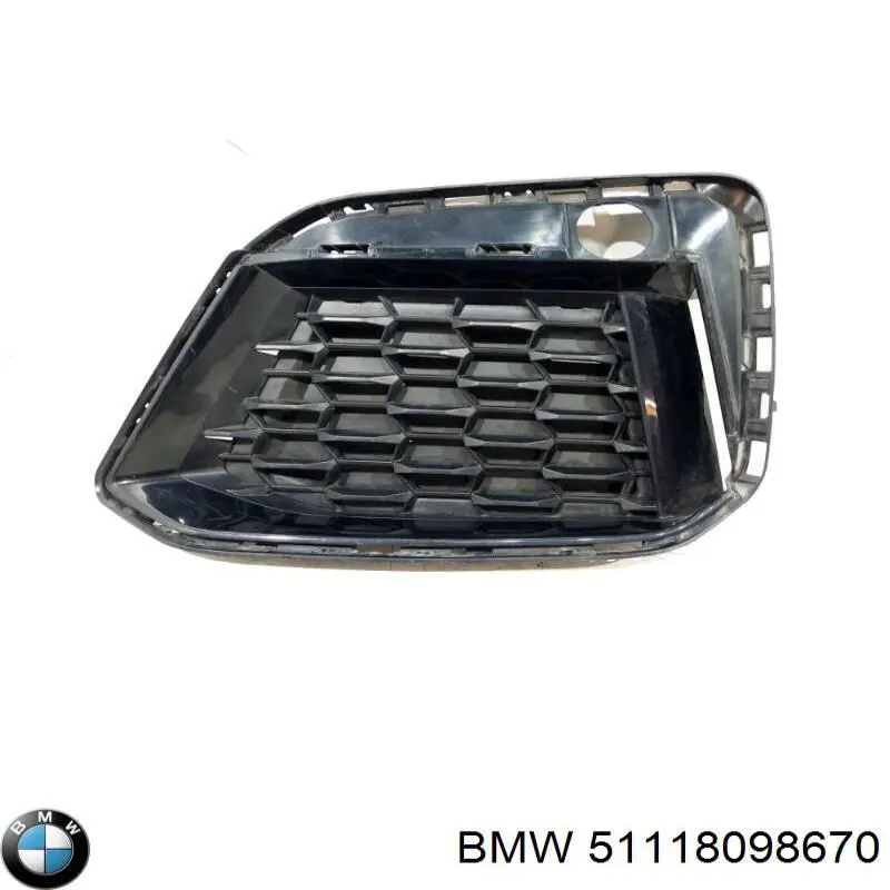 Grelha inferior do pára-choque dianteiro BMW 51118098670 preço, a partir de 52,54 USD