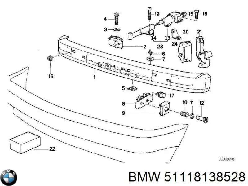 Consola de reforçador do pára-choque dianteiro BMW 51118138528 preço, a partir de 230,12 USD