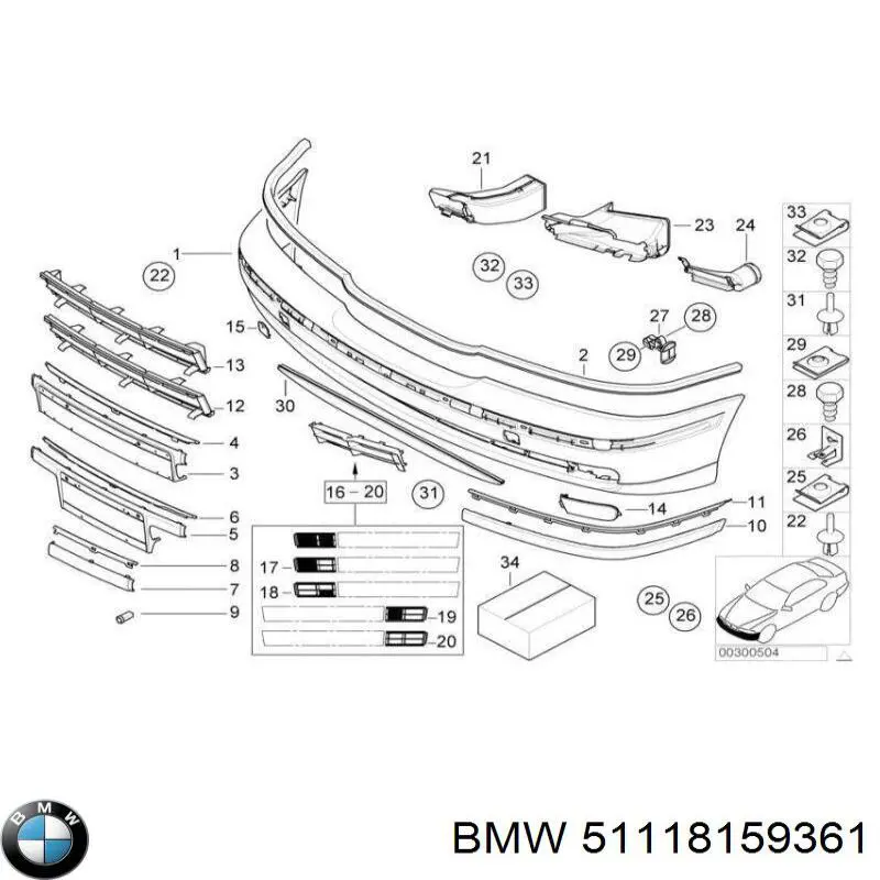 Consola do pára-choque dianteiro esquerdo BMW 51118159361 preço, a partir de 5,54 USD