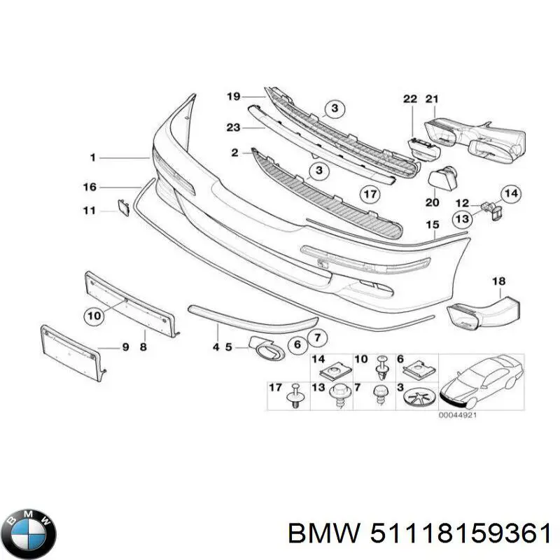 Compre 51118159361 BMW Consola do pára-choque dianteiro esquerdo