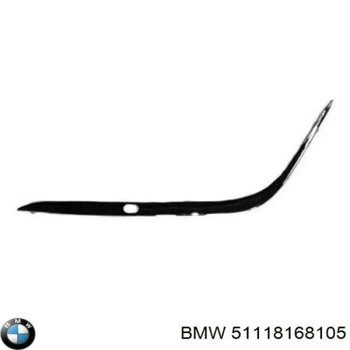 Compre 51118168105 BMW Placa sobreposta do pára-choque traseiro esquerdo