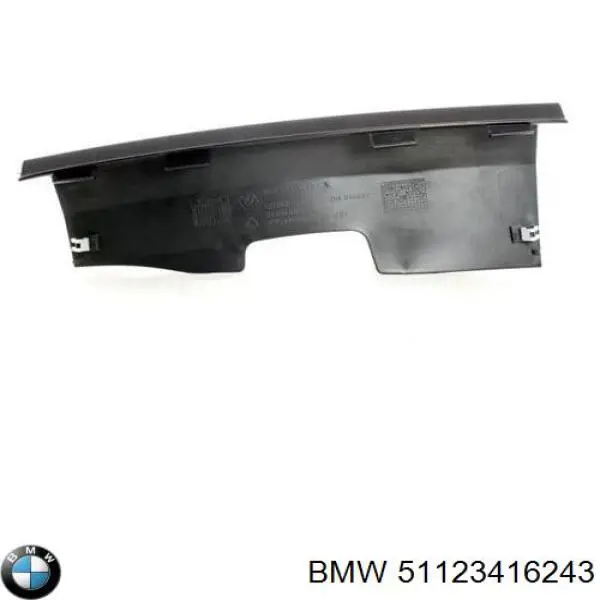 51123416243 BMW Tampão dianteira do pára-choque do gancho de reboque