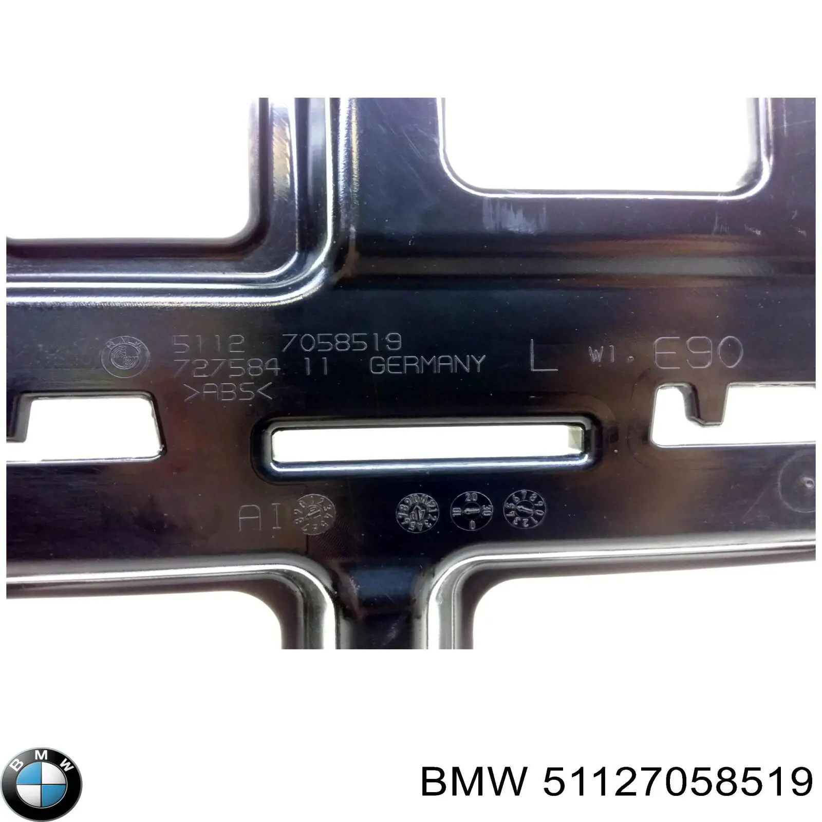 51127058519 BMW Consola esquerda do pára-choque traseiro