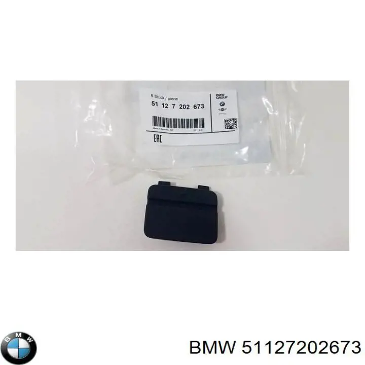51127202673 BMW Tampão traseiro do pára-choque do gancho de reboque