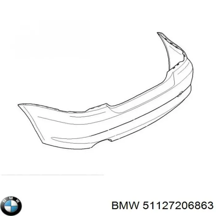 Pára-choque traseiro BMW 51127206863 preço, a partir de 296,25 USD