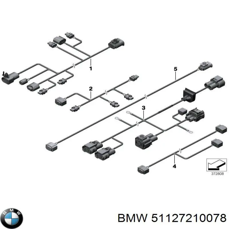 51127210078 BMW Consola direita do pára-choque traseiro externo