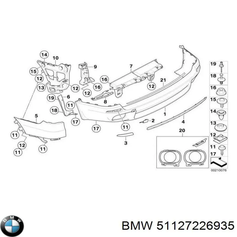 Consola esquerda do pára-choque traseiro BMW 51127226935 preço, a partir de 83,04 USD