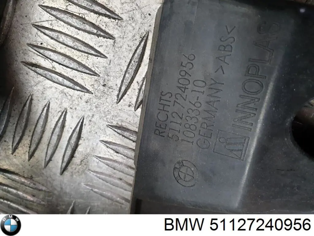 51127240956 BMW Consola direita do pára-choque traseiro