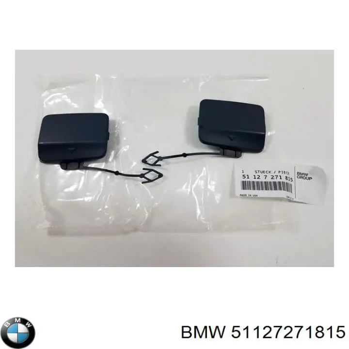 51127271815 BMW Tampão traseiro do pára-choque do gancho de reboque
