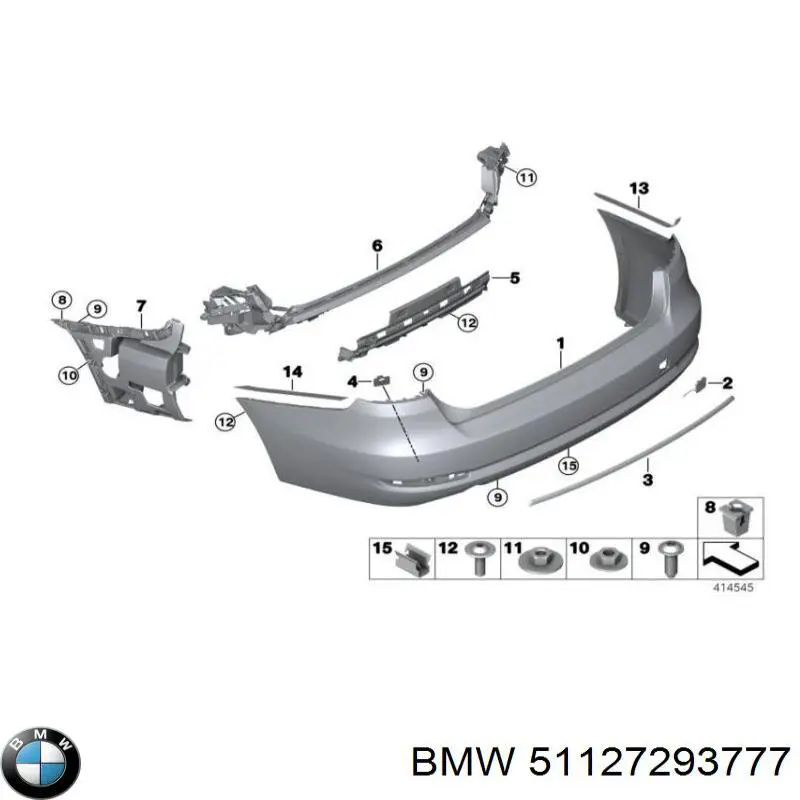 Consola central do pára-choque traseiro BMW 51127293777 preço, a partir de 184,72 USD