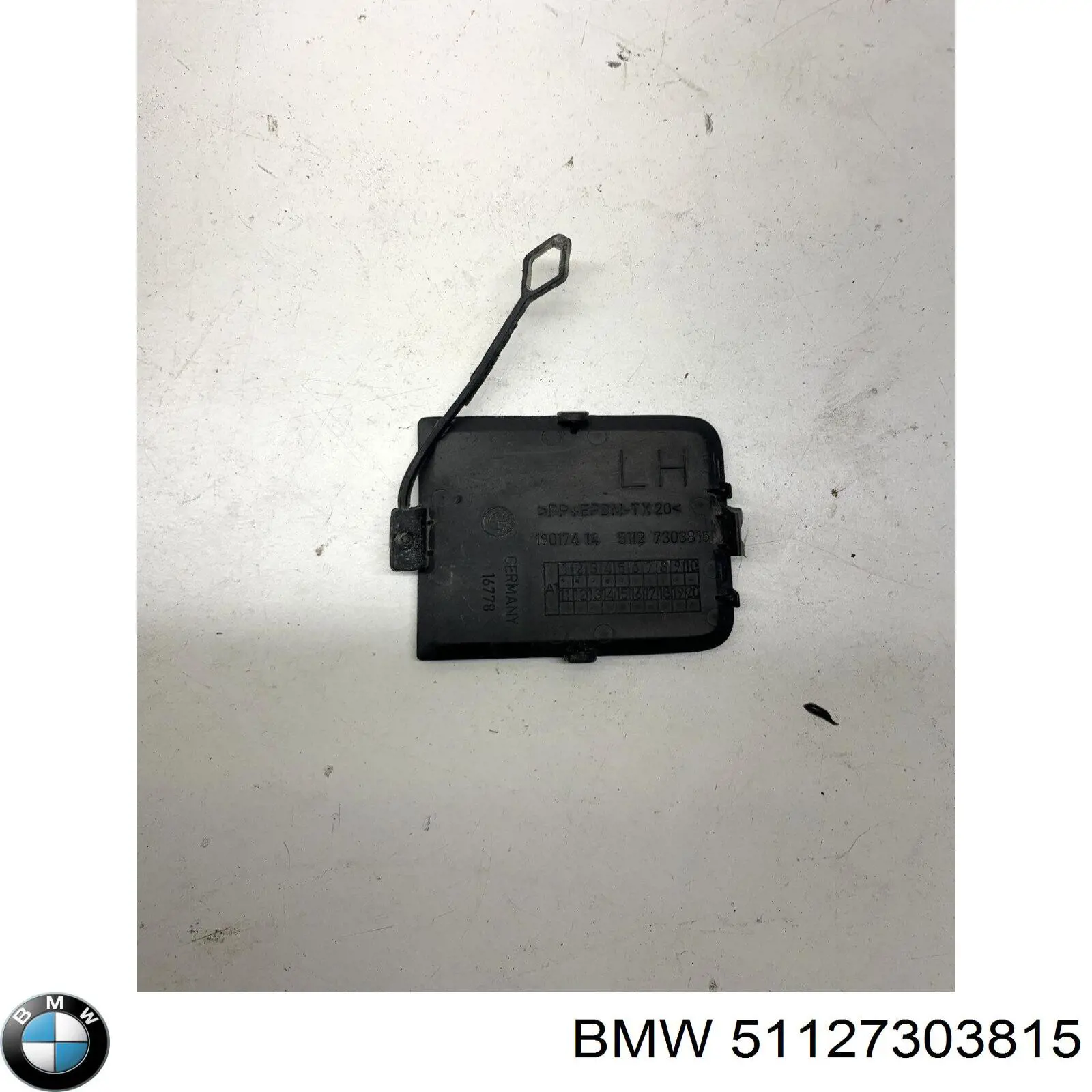 Compre 51127303815 BMW Tampão dianteira do pára-choque do gancho de reboque