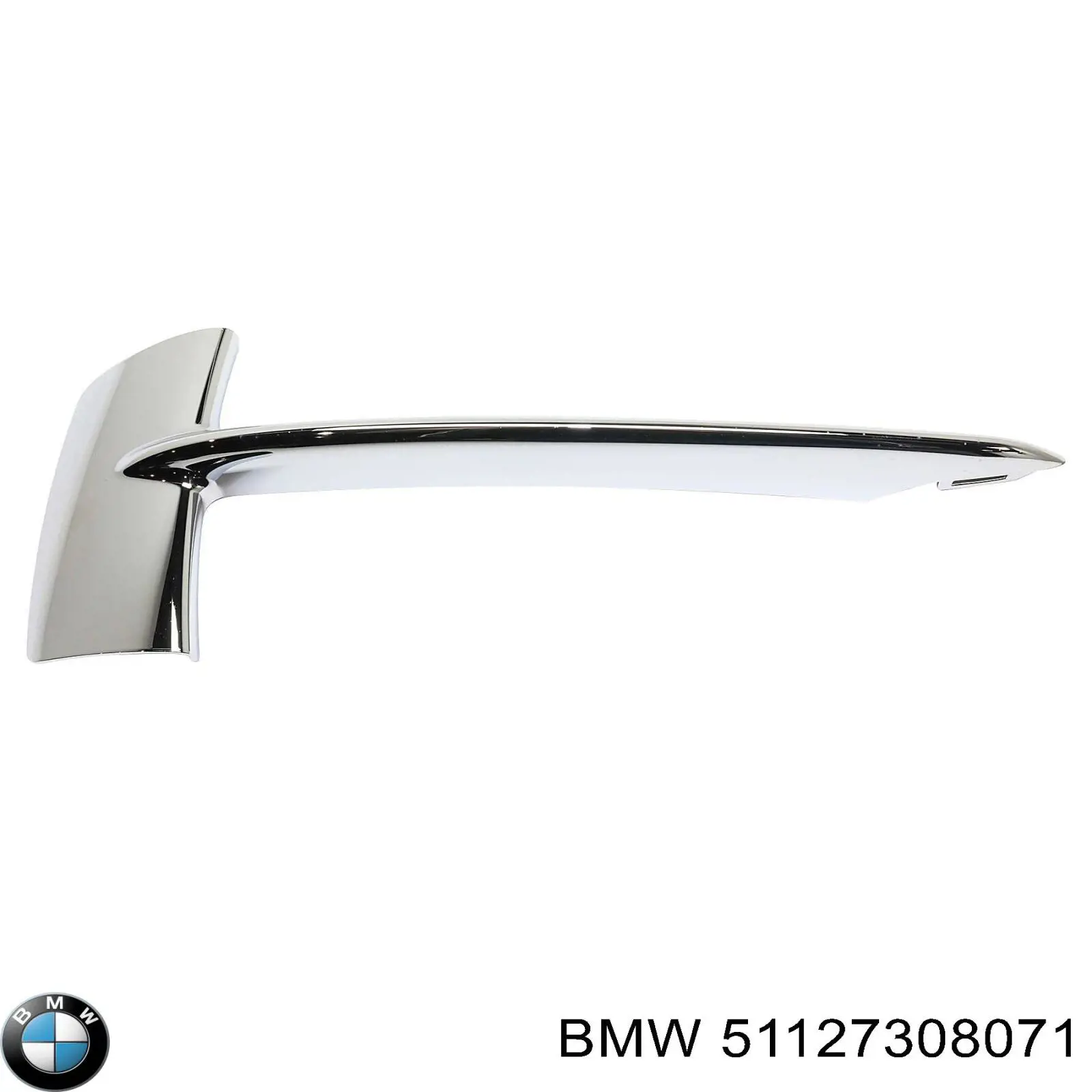 Compre 51127308071 BMW Moldura do pára-choque traseiro
