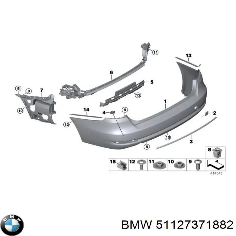 51127371882 BMW Pára-choque traseiro