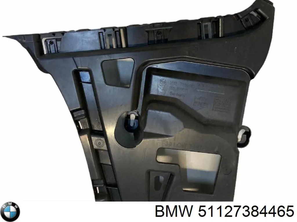 51127384465 BMW Consola esquerda do pára-choque traseiro externo