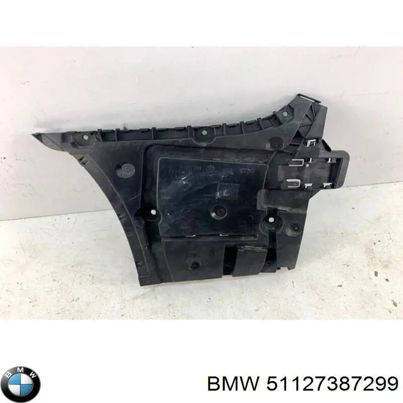 51127387299 BMW Consola esquerda do pára-choque traseiro