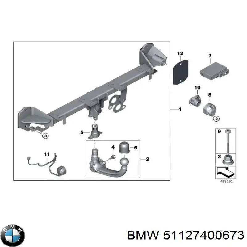 Vedante de adaptador do filtro de óleo BMW 51127400673 preço, a partir de 6,44 USD