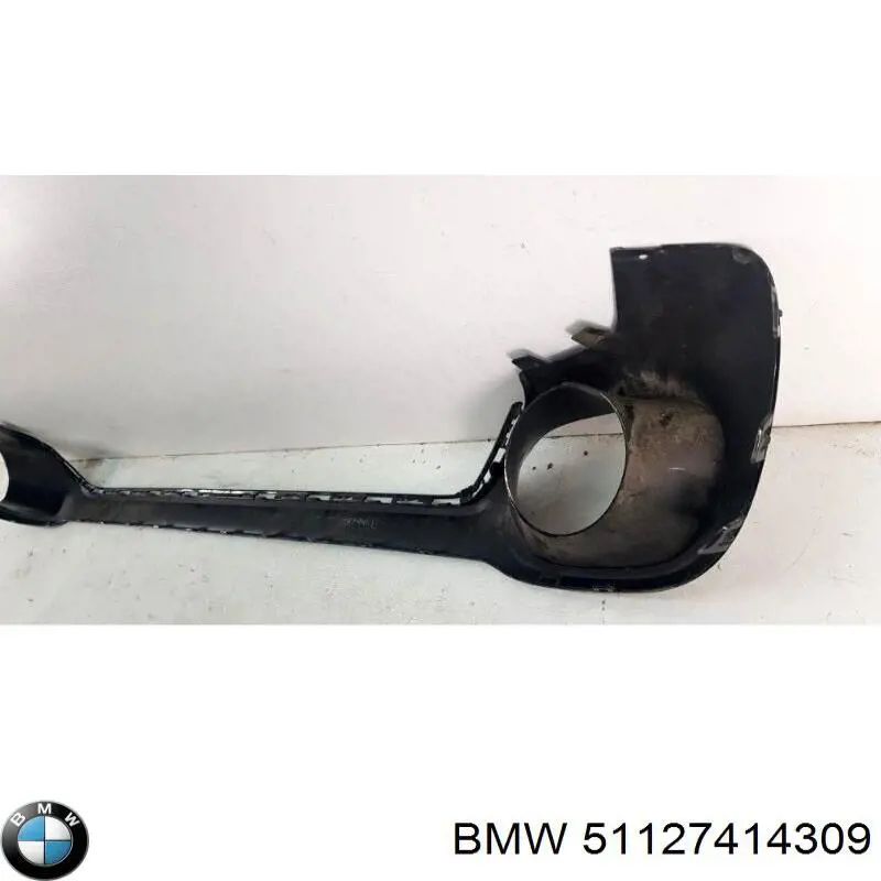 Compre 51127414309 BMW Placa sobreposta central do pára-choque traseiro