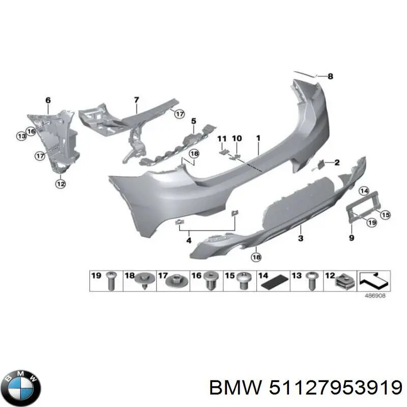 Pára-choque traseiro BMW X2  F39