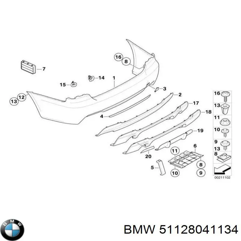 Tampão dianteira do pára-choque do gancho de reboque BMW 51128041134 preço, a partir de 46,87 USD