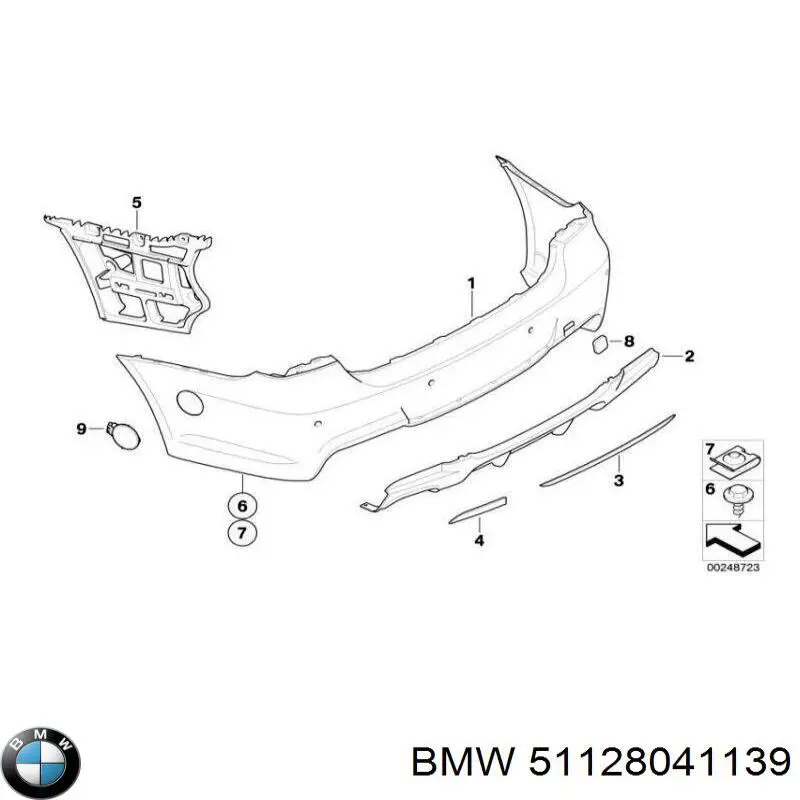 51128041139 BMW Pára-choque traseiro
