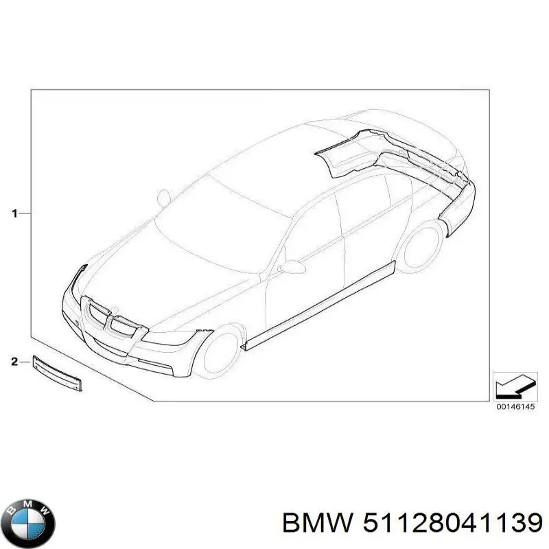 Pára-choque traseiro BMW 51128041139 preço, a partir de 159,19 USD