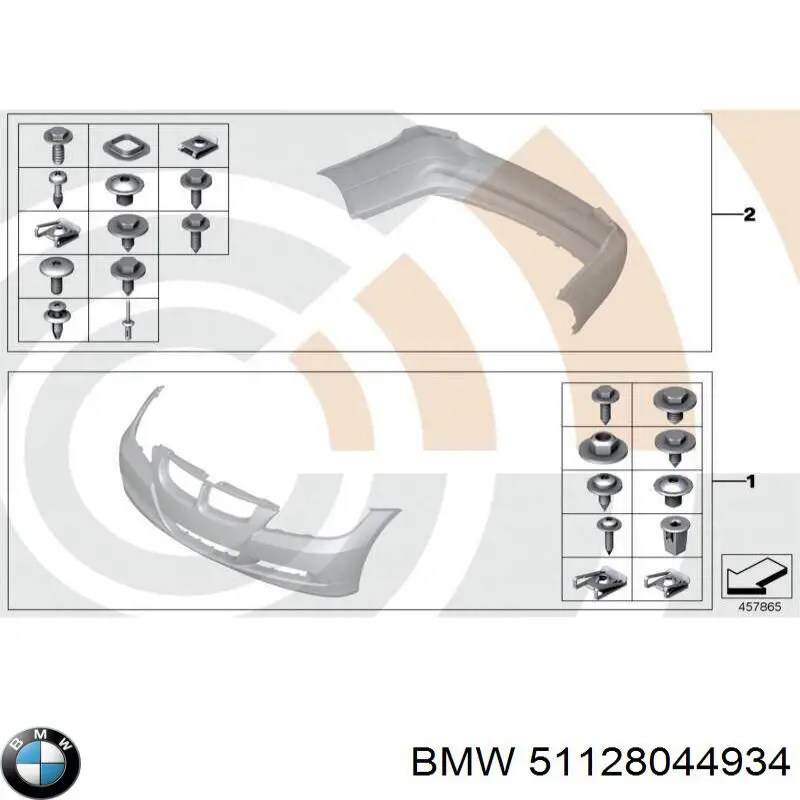 Compre 51128044934 BMW Pára-choque traseiro