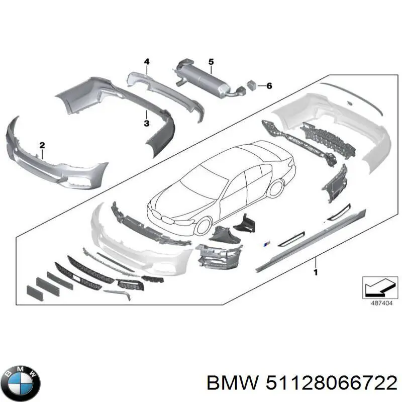 Consola direita do pára-choque traseiro BMW 51128066722 preço, a partir de 34,58 USD