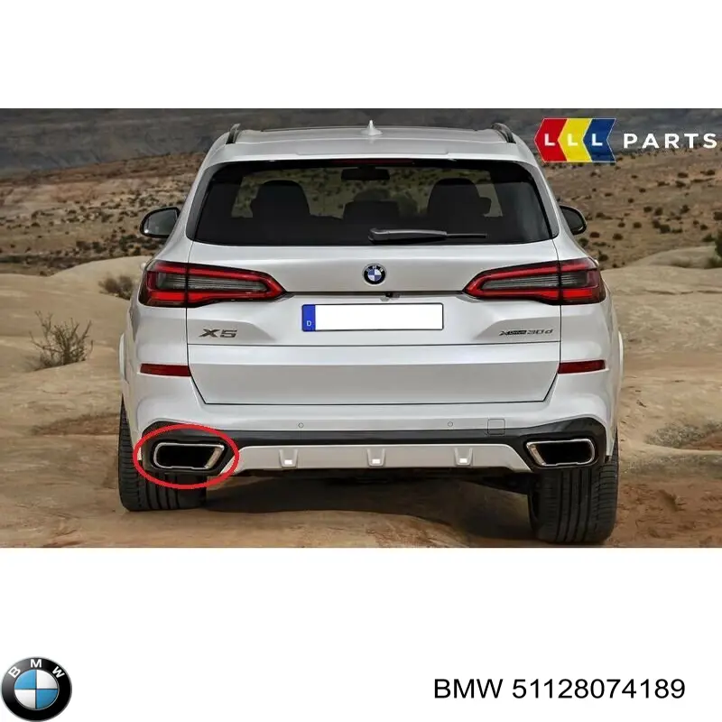 51125A5C8E7 BMW Bocal para o silenciador