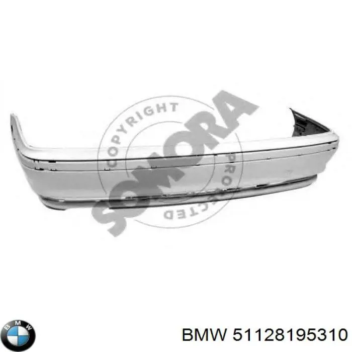 Pára-choque traseiro 51128195310 BMW