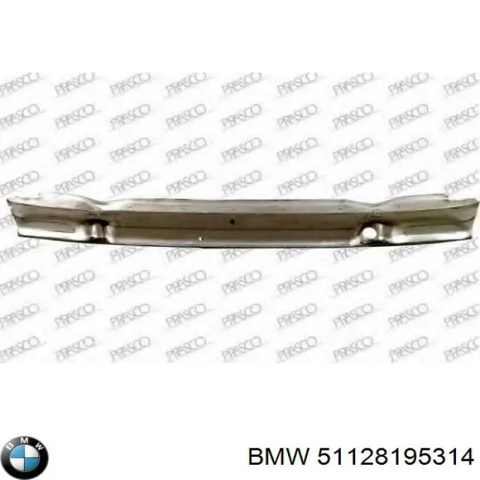 Reforçador do pára-choque traseiro 8195314 BMW
