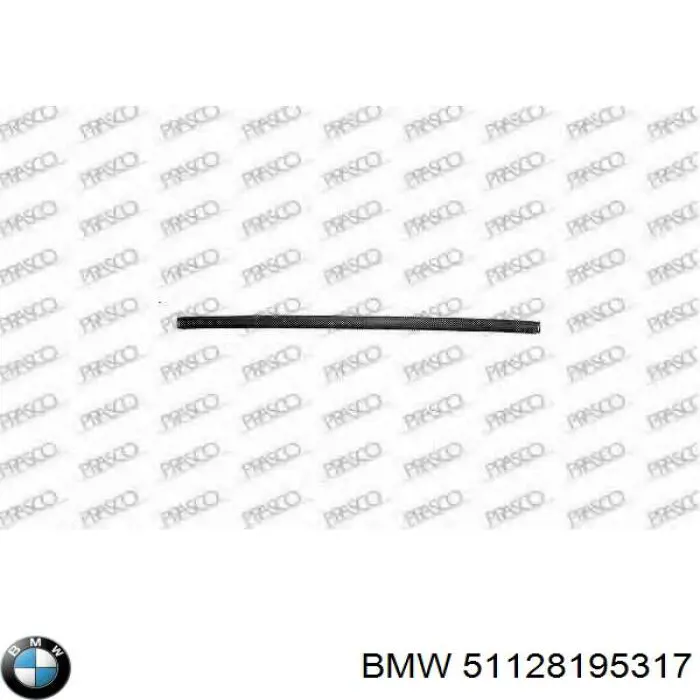 Compre 51128195317 BMW Moldura central do pára-choque traseiro