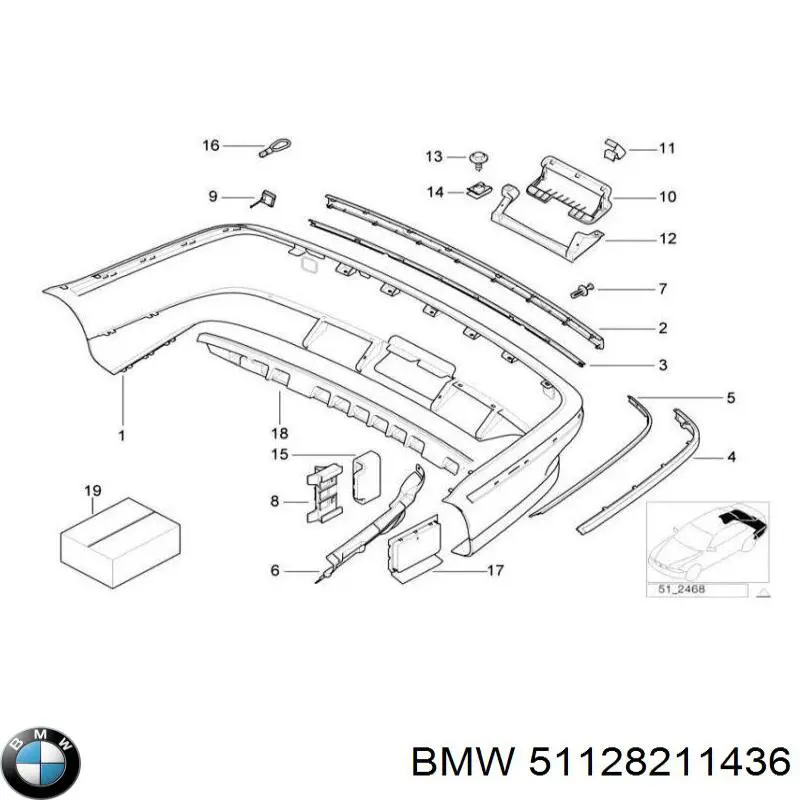  BMW 51128211436 preço, a partir de 1,37 USD