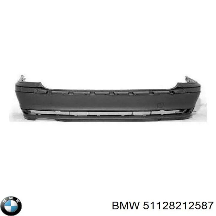 Pára-choque traseiro 51128212587 BMW