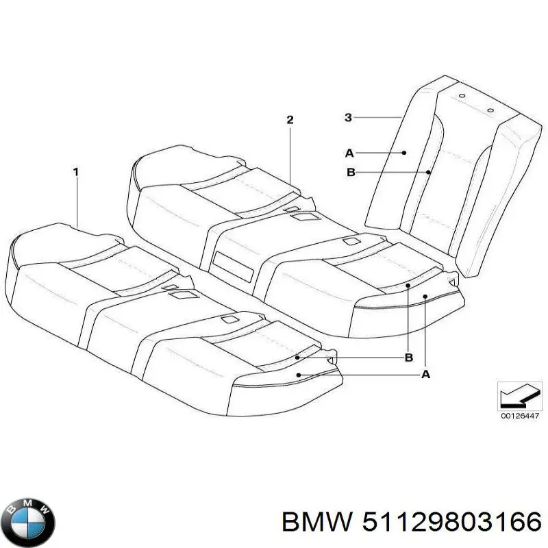 51129803166 BMW Painel de fixação de matrícula traseira