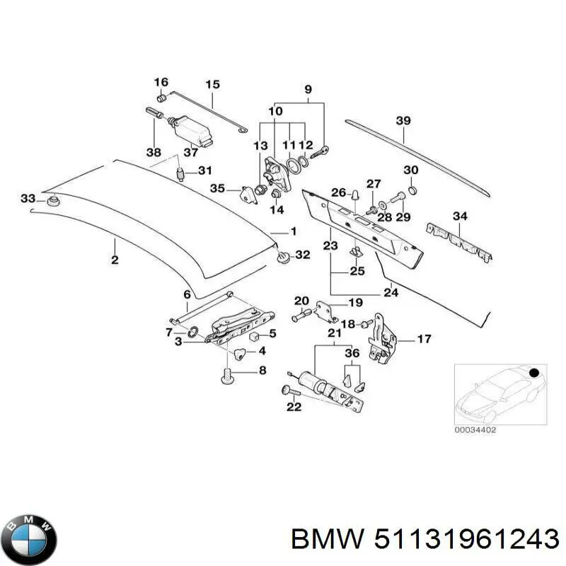 Compre 51131961243 BMW 