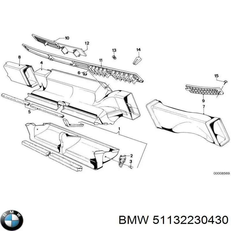 Placa sobreposta de tampa de porta-malas BMW 51132230430 preço, a partir de 93,08 USD
