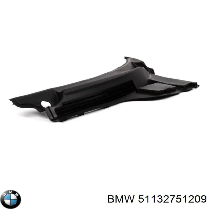 51132751209 BMW Grelha esquerda de limpadores de pára-brisa