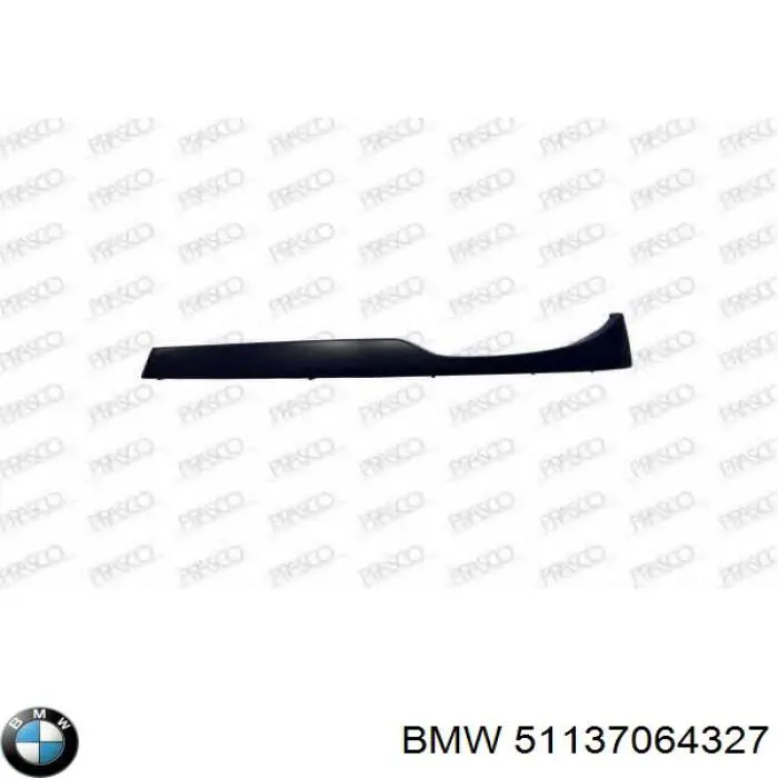 Compre 51137064327 BMW Ripa (placa sobreposta) da luz esquerda