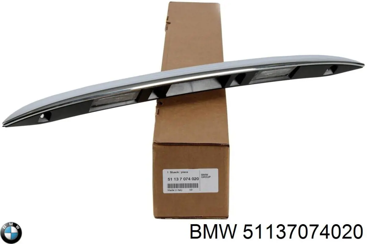 51137074020 BMW Puxador externo de tampa de porta-malas (de 3ª/5ª porta traseira)
