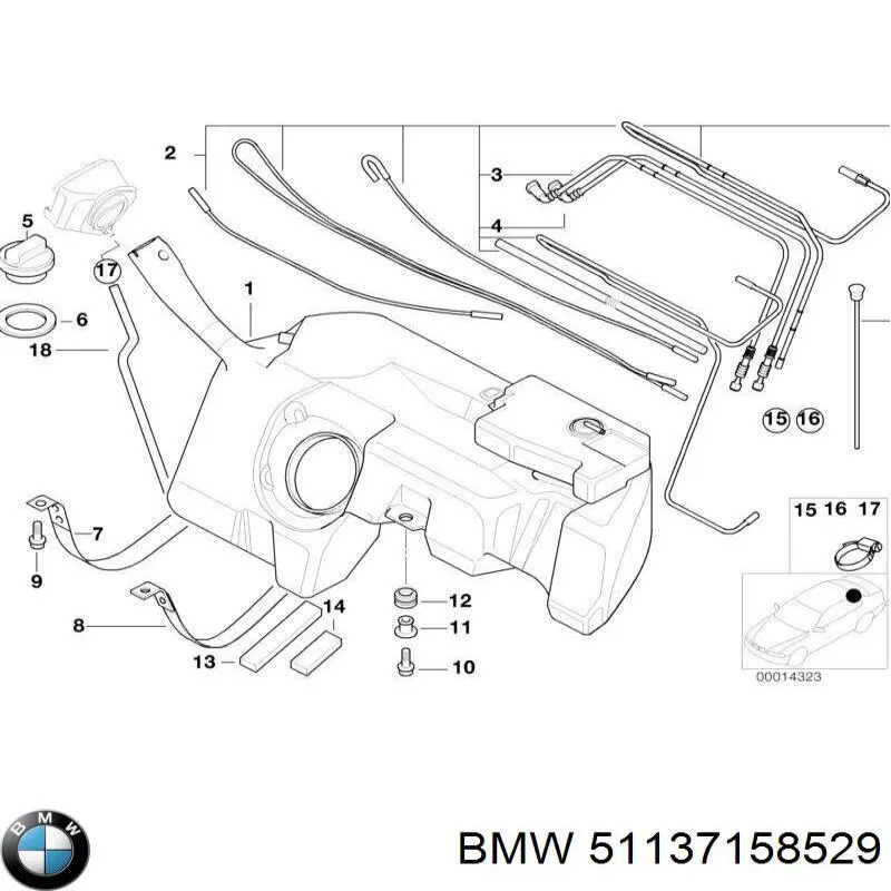 Porta-bagagem do teto esquerdo BMW 51137158529 preço, a partir de 254,12 USD