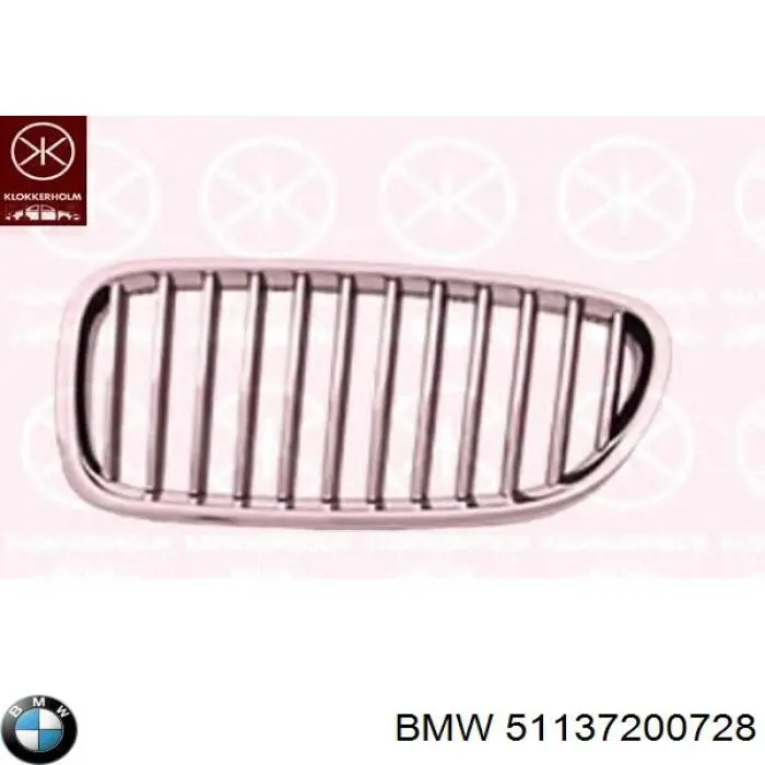 51137200728 BMW Grelha do radiador direita