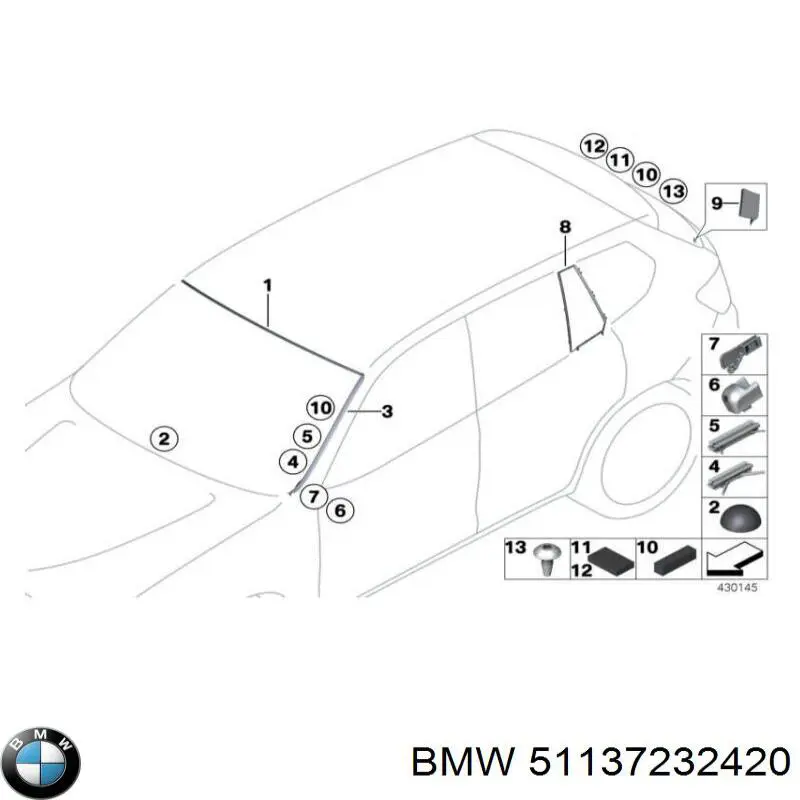 Braçadeira do silenciador traseira BMW 51137232420 preço, a partir de 1,05 USD
