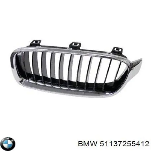 Grelha do radiador direita BMW 51137255412 preço, a partir de 41,25 USD