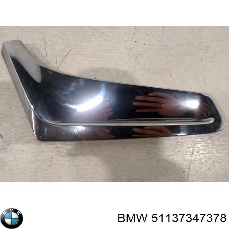 Compre 51137347378 BMW Moldura do pára-lama dianteiro direito